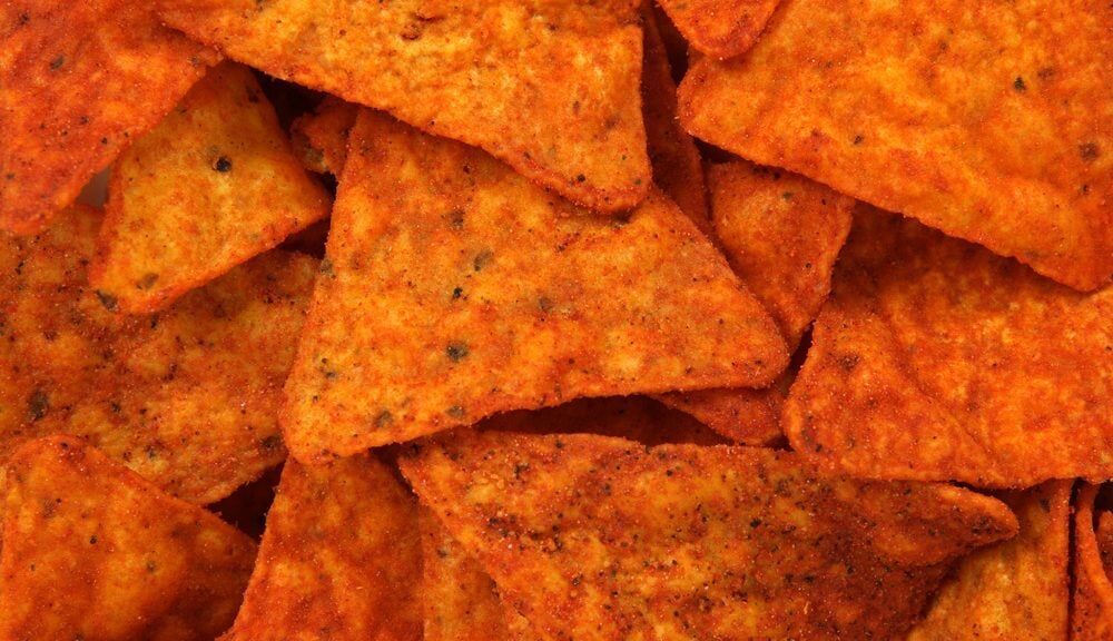 textura de Doritos, por Shutterstock