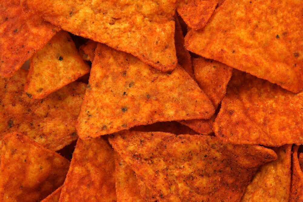textura de Doritos, por Shutterstock